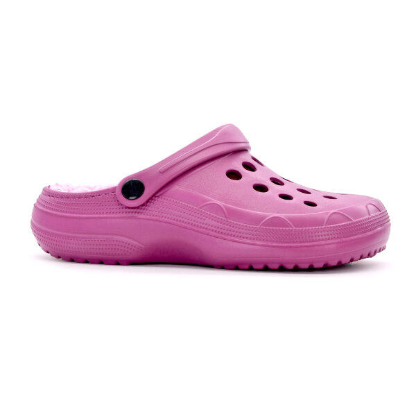 GUMMI CLOGS MIT FELL