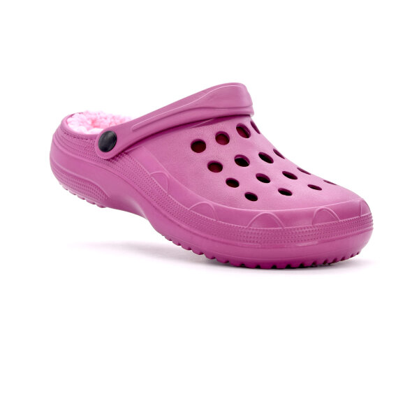 GUMMI CLOGS MIT FELL