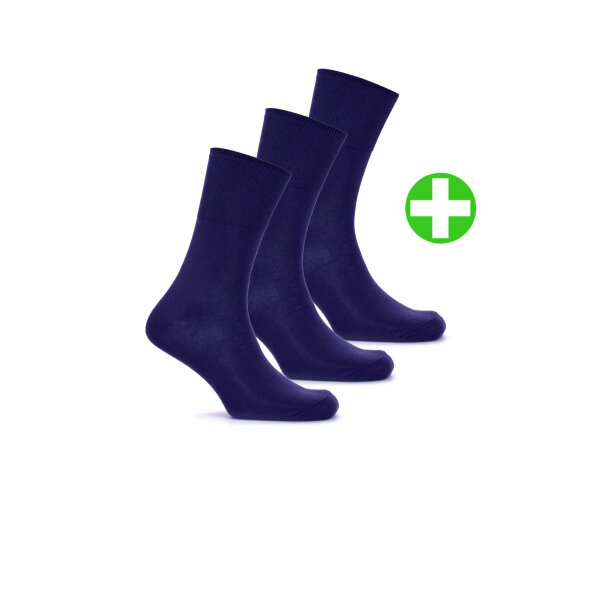 SOCKEN OHNE GUMMI 3ER PACK
