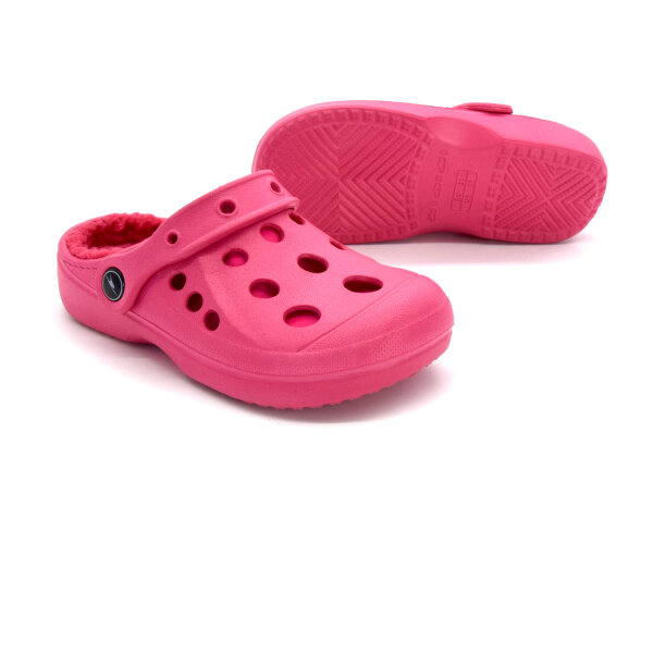 GUMMI CLOGS MIT FELL