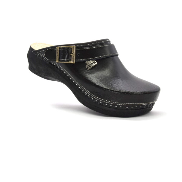 ANATOMISCHE LEDER CLOGS