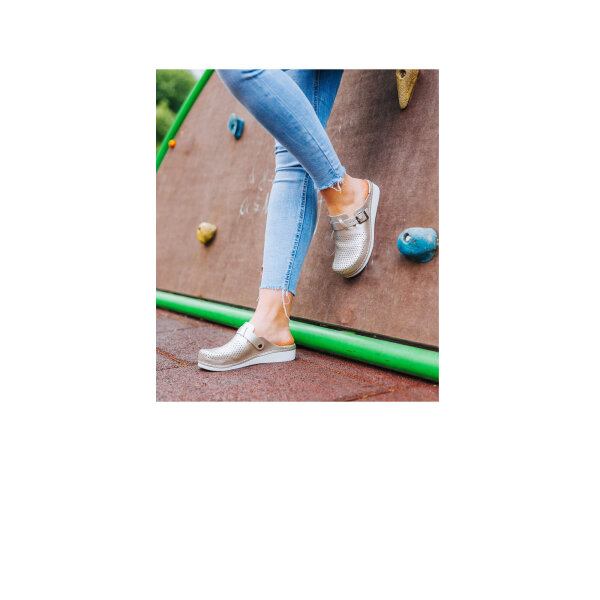ANATOMISCHE LEDER CLOGS