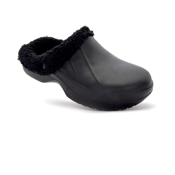 GUMMI CLOGS MIT FELL